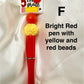 NEW Back to School Pens with Grades K-5 Focal Beads