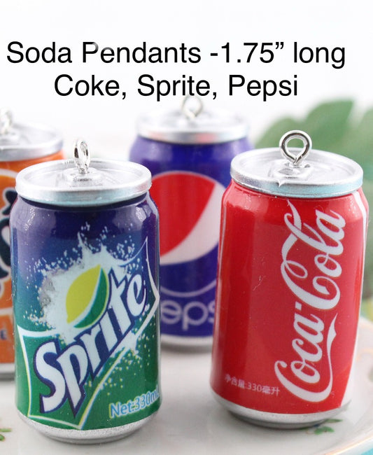 Soda Charms and Pendants