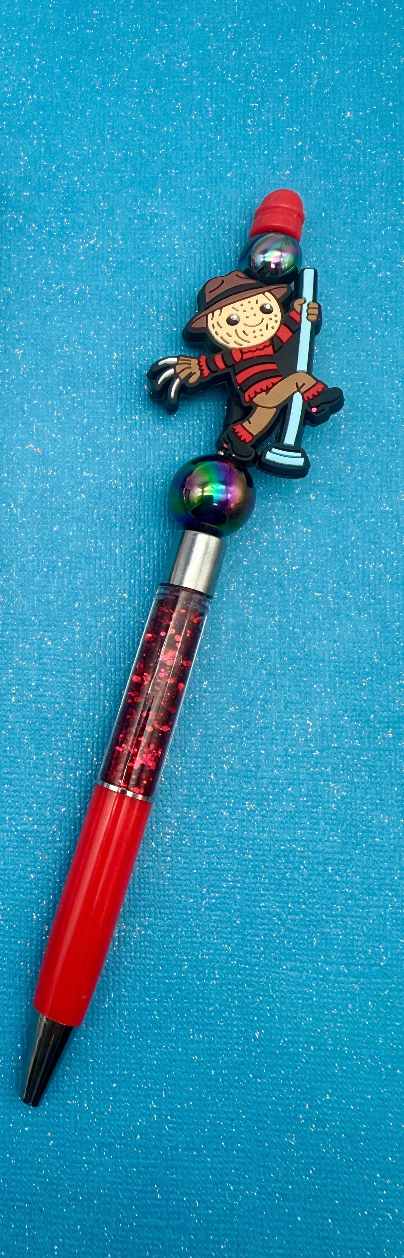 Spooky Circus Beaded Keychains Featuring Horror Dancing Characters and Horror Clown Characters