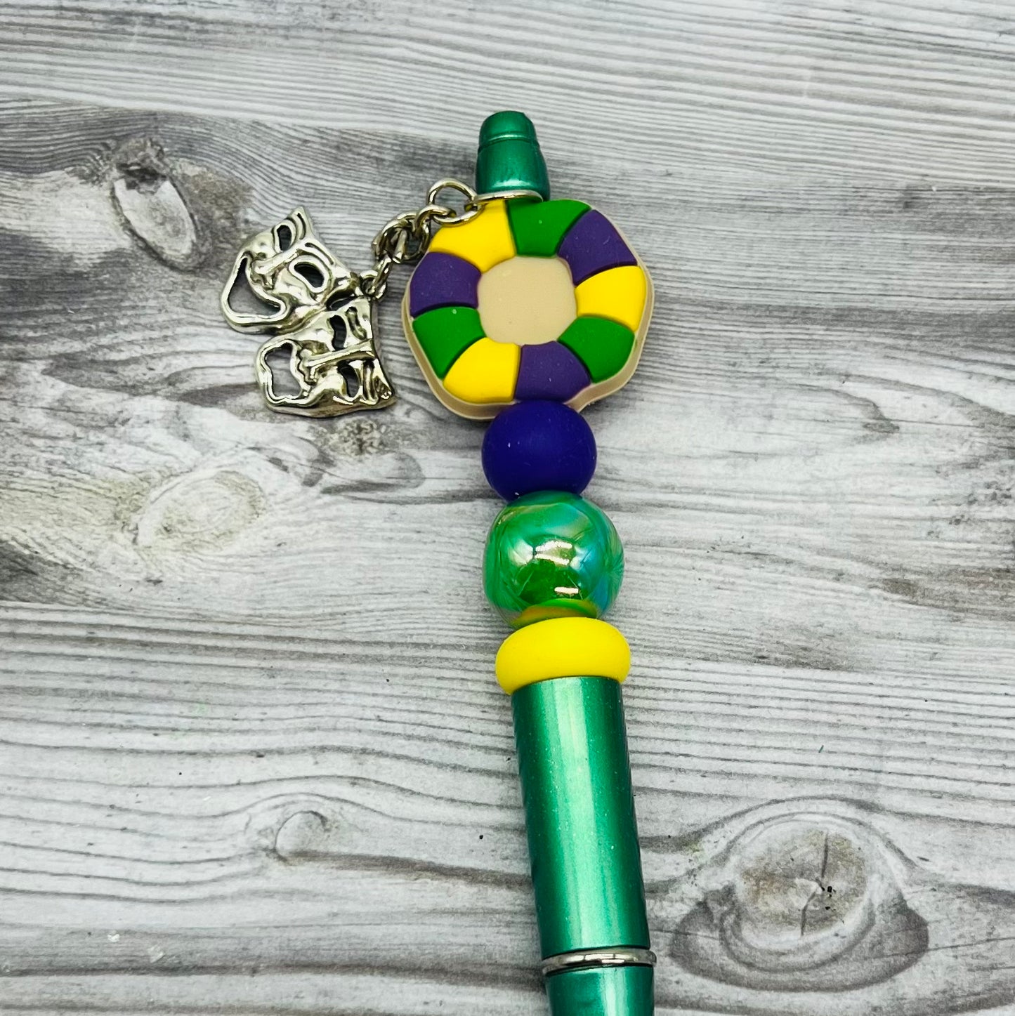 Mardi Gras Beadable Pens