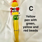 NEW Back to School Pens with Grades K-5 Focal Beads