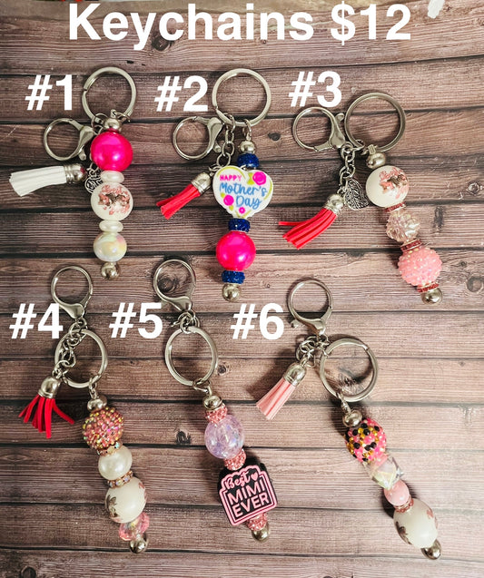 Mother’s Day Beaded Keychains