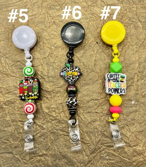TEACHER Badge Reels