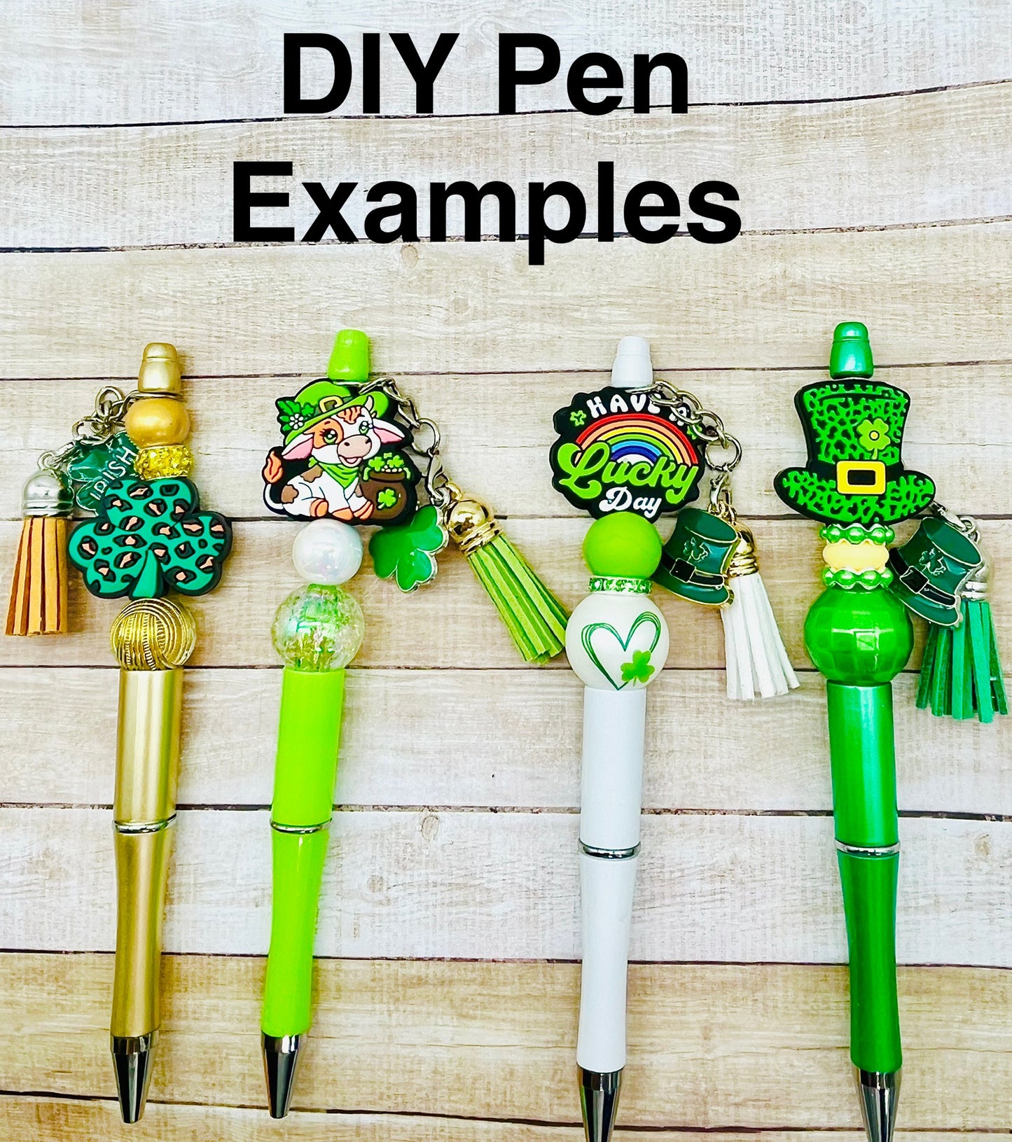 St Patricks Day DIY Beadable Pen Kit