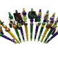 Mardis Gras Beaded Pens