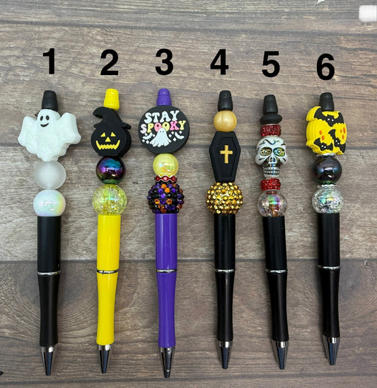 Spooky Fall / Halloween Beaded Pens
