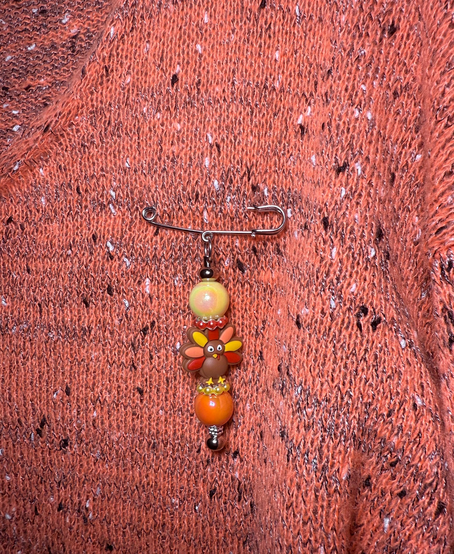 Fall/Thanksgiving Safety Pin Brooched