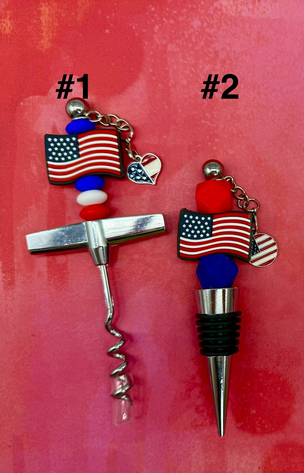 4th of July Wine Bottle Openers & Stoppers