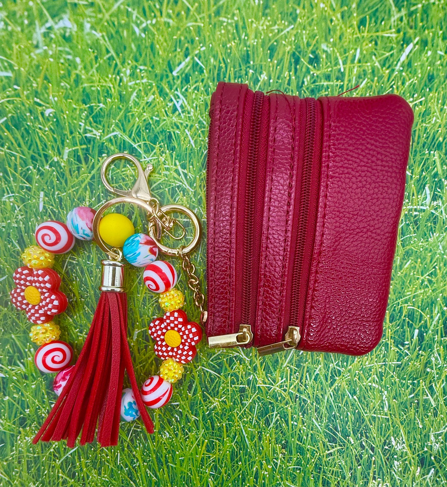 Keychain Bracelet with Wallet Bracelet