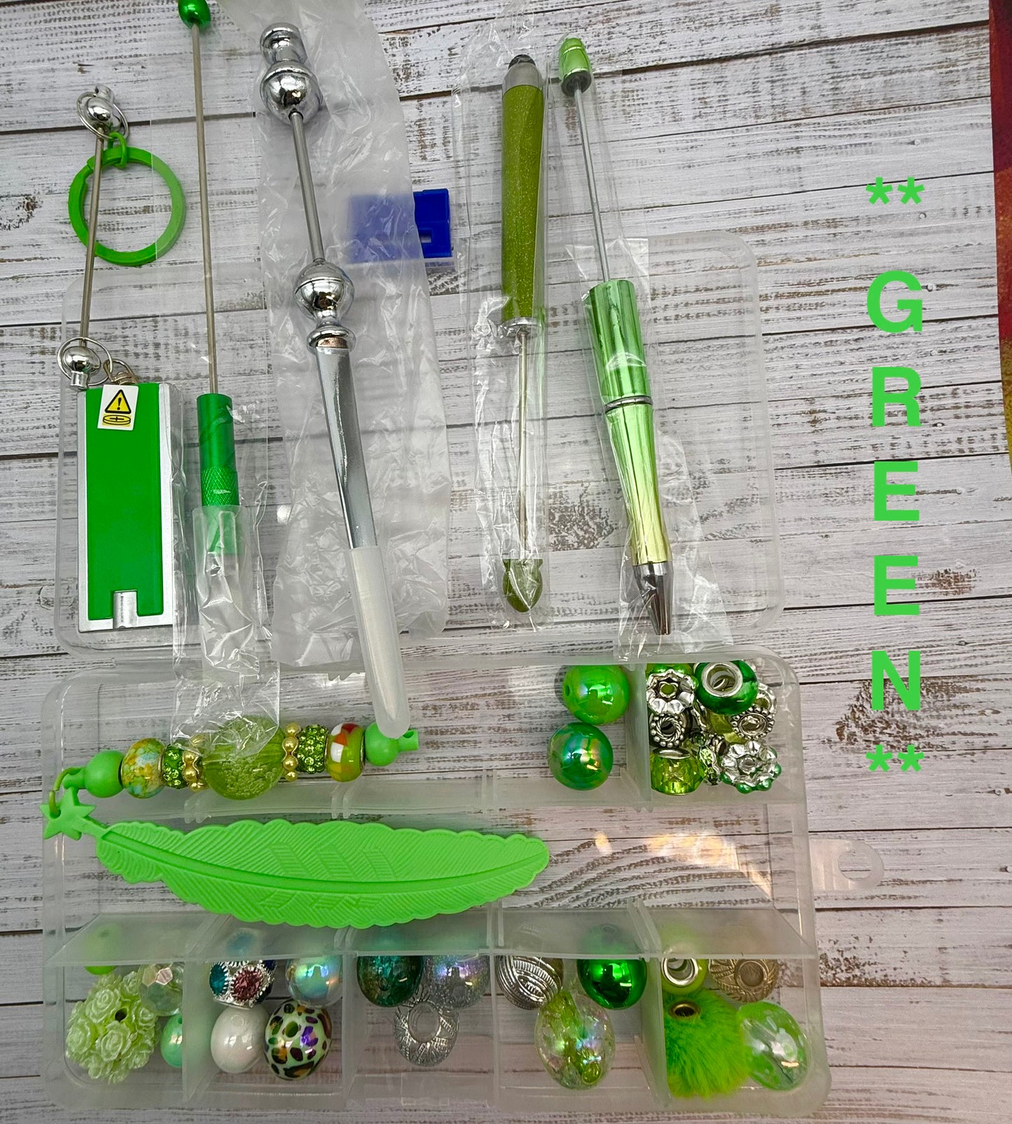 DIY Beadable 6 Piece Office Supply Kit