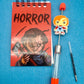 HORROR CHARACTERS Beaded Dancing Glitter Pens with BONUS