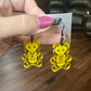 NOV CLEARANCE Gummy Bear Skeleton Earrings (Many Colors)