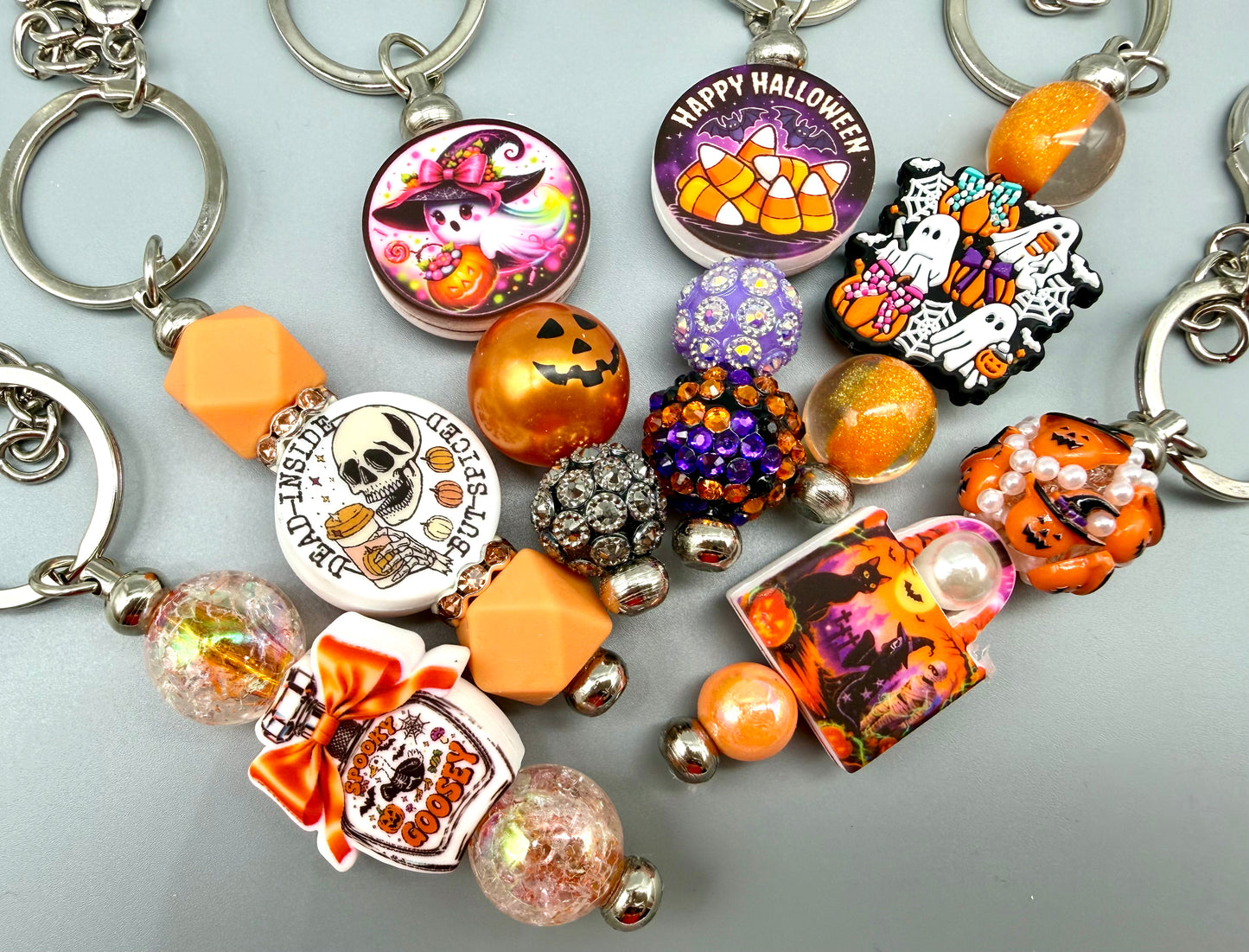 Orange A Weeny Beaded Pens and Keychains