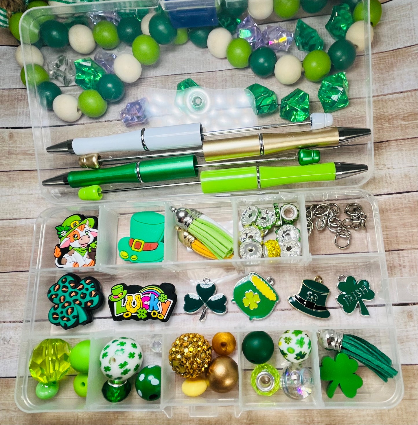 St Patricks Day DIY Beadable Pen Kit