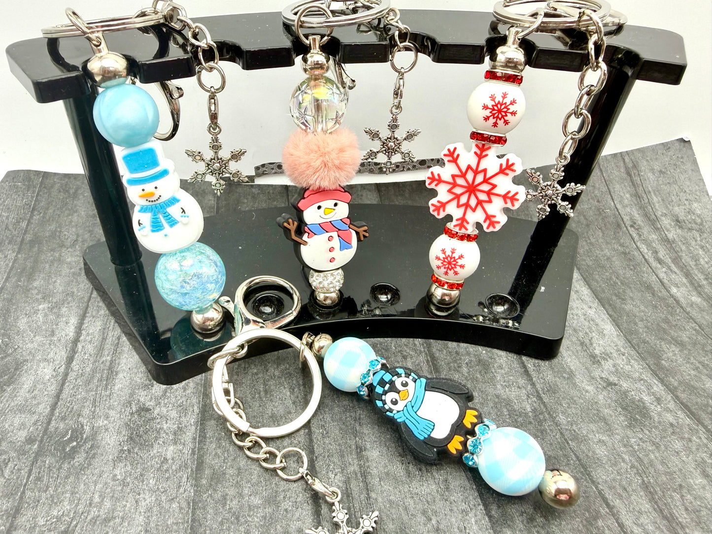 Winter Themed Beaded Pens