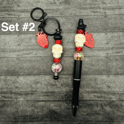 Oddities Beaded Pen and Keychain Set