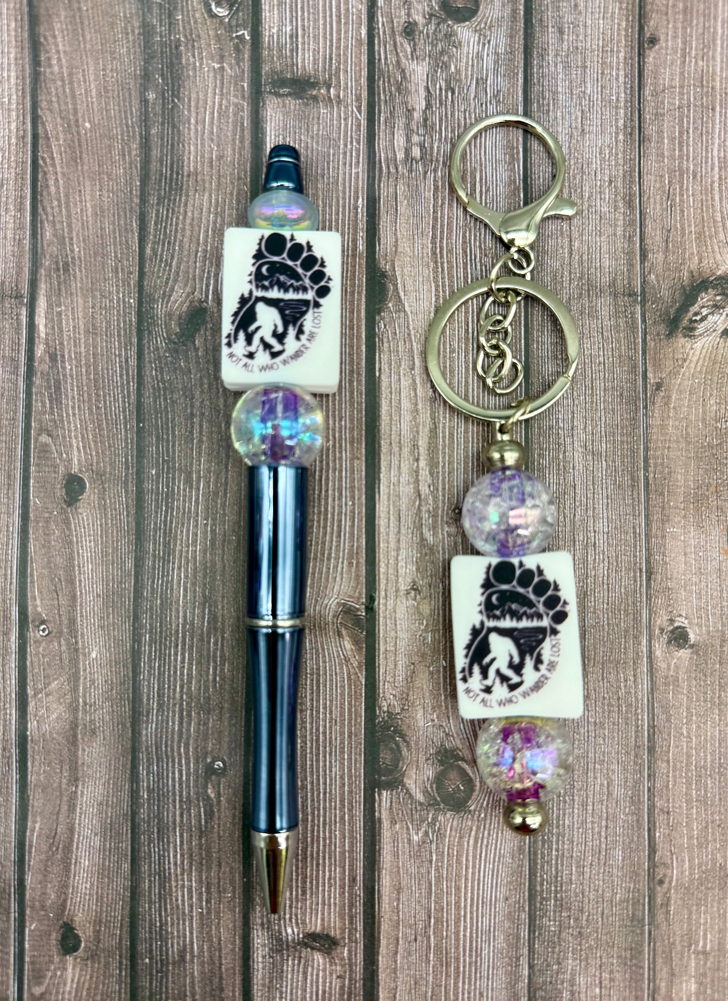 Whimsy and Wits Beaded Pen and Keychain Sets