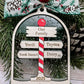 2025 North Pole Personalized Family Christmas Ornament