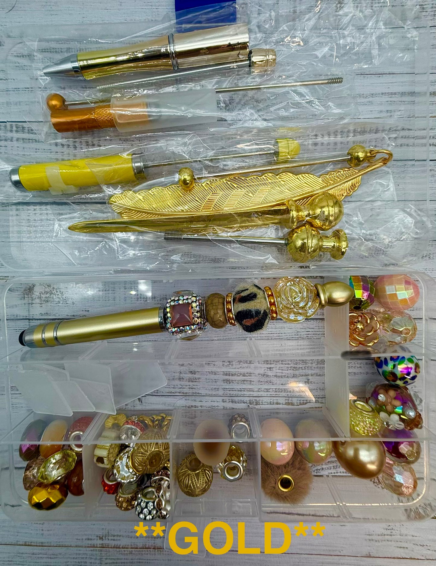 DIY Beadable 6 Piece Office Supply Kit