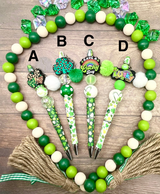 St Patrick’s Day Patterned Pens