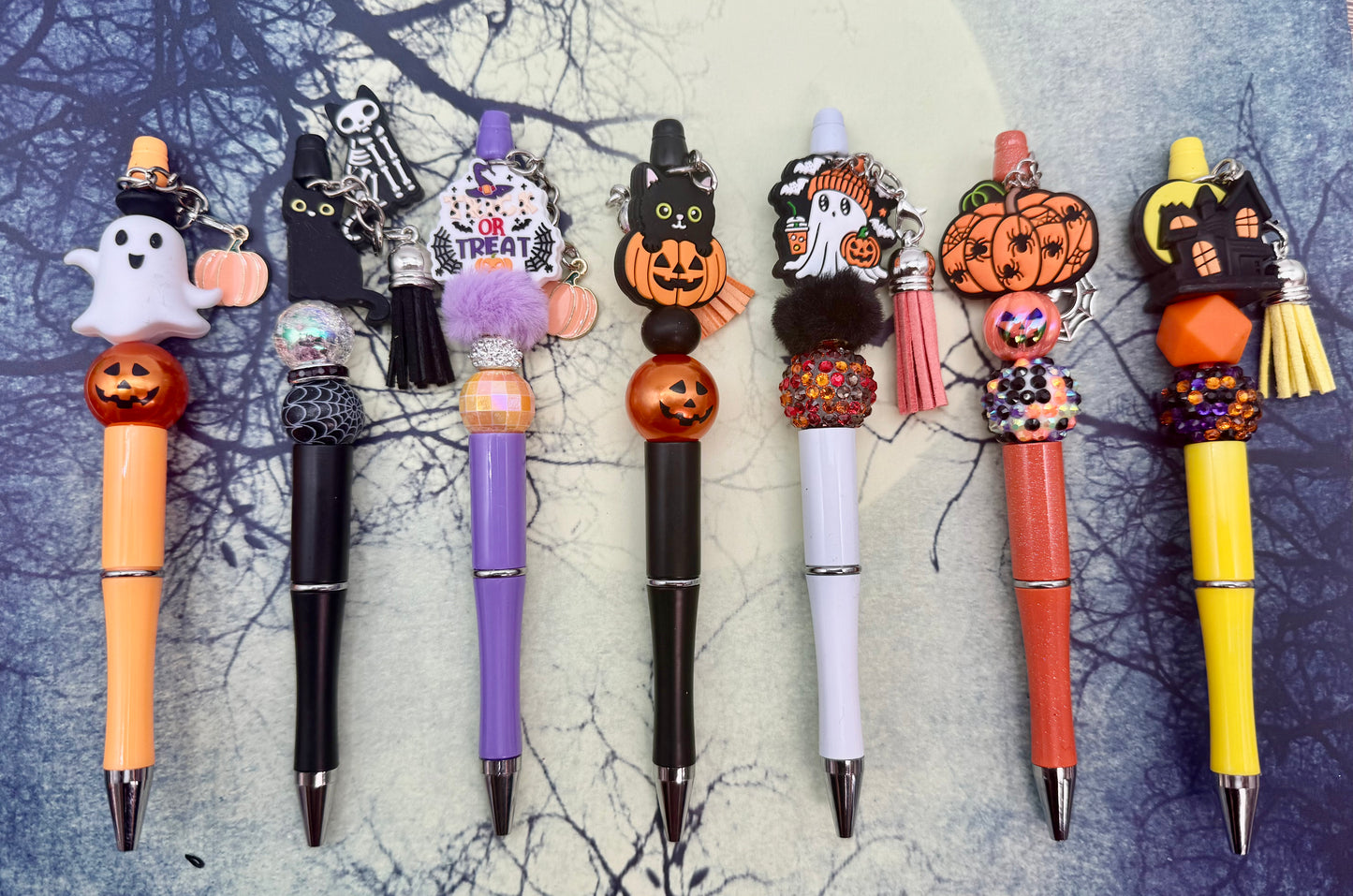 Vintage Halloween Beadable Pens