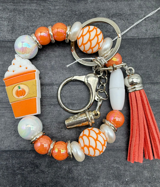 NOV CLEARANCE Pumpkin Latte Wristlet