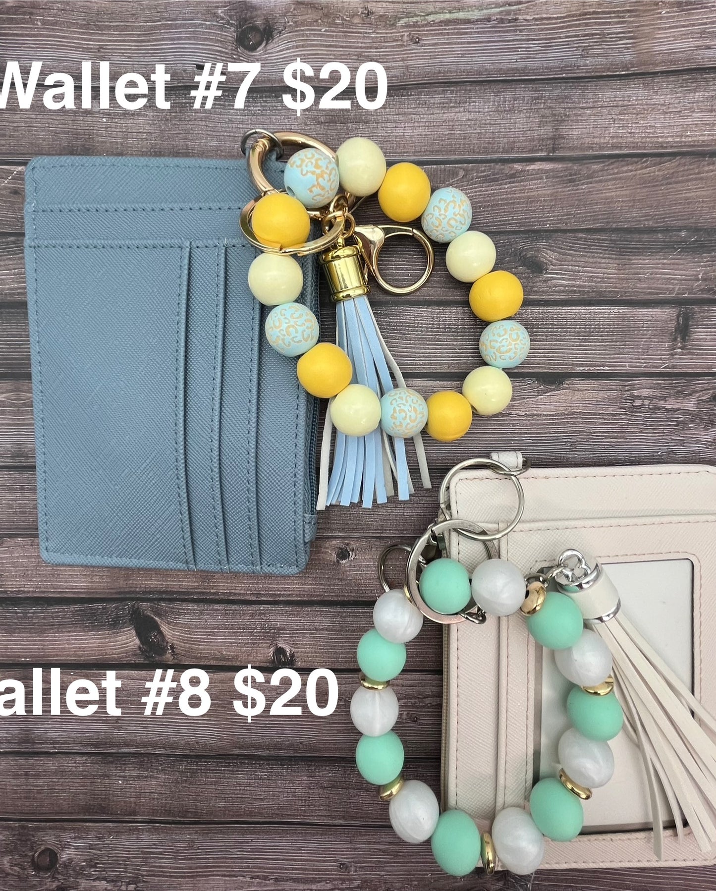 Keychain Wristlet with Wallet Bracelet