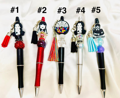 Wednesday Addams Beaded Pens