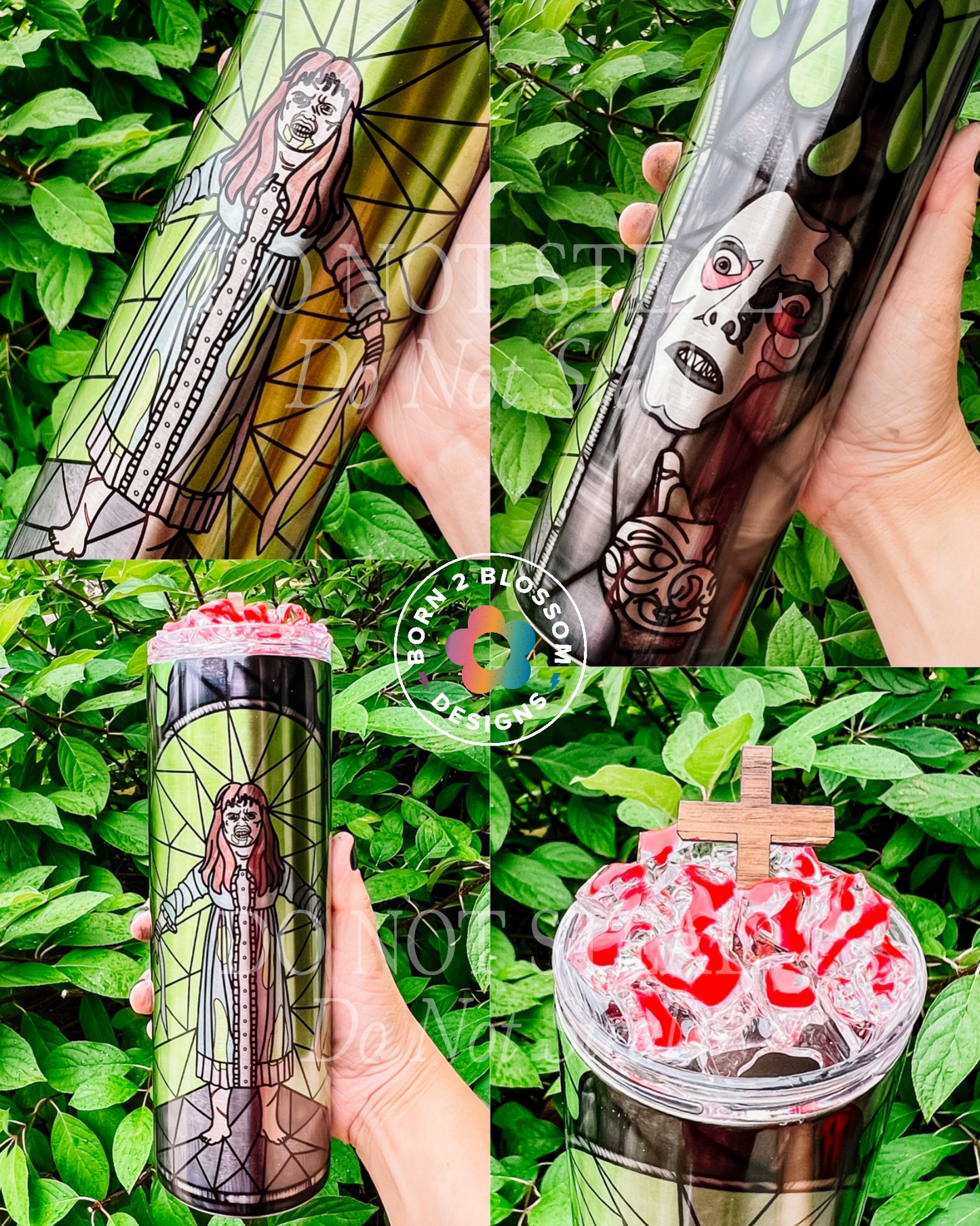 Horror Glass Single Character Tumbler