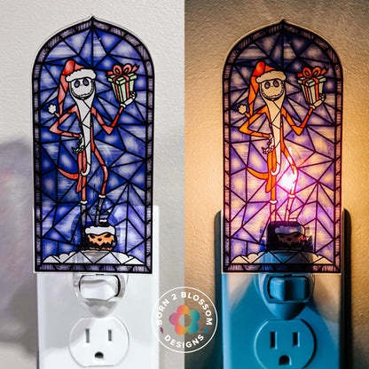 NBC Christmas Glass Nightlight (All Characters)