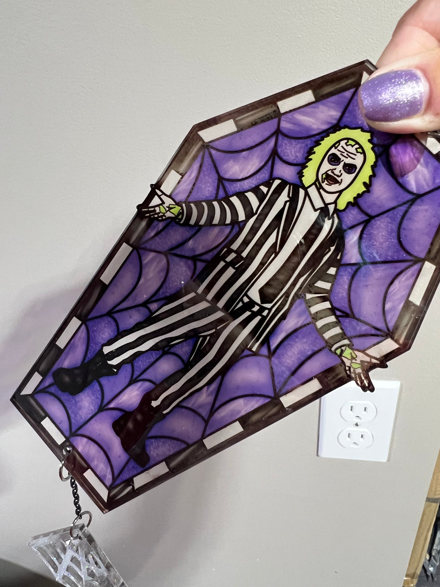 NEW CLEARANCE Beetlejuice Suncatcher (Slight Defect)