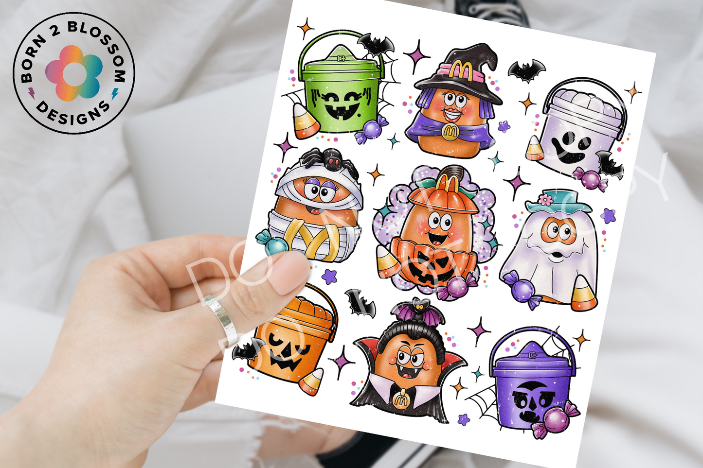 Halloween McDonalds Vinyl Decal Sheet