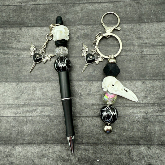 Oddities Beaded Pen and Keychain Set