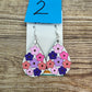 SEP CLEARANCE Floral Teardrop Dangles