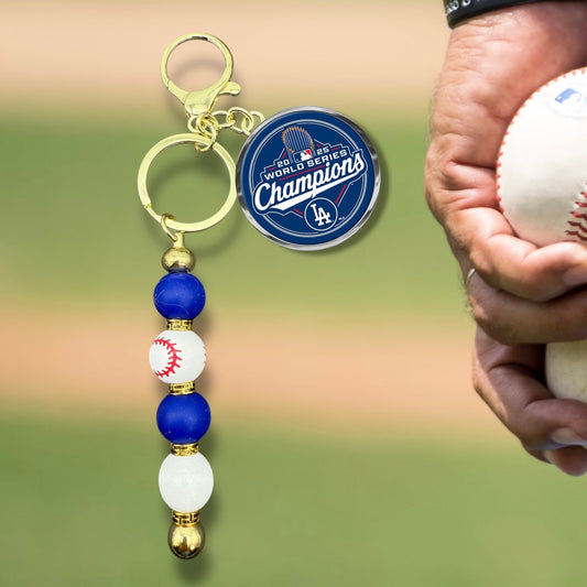 Special LA Dodgers Beaded Keychains