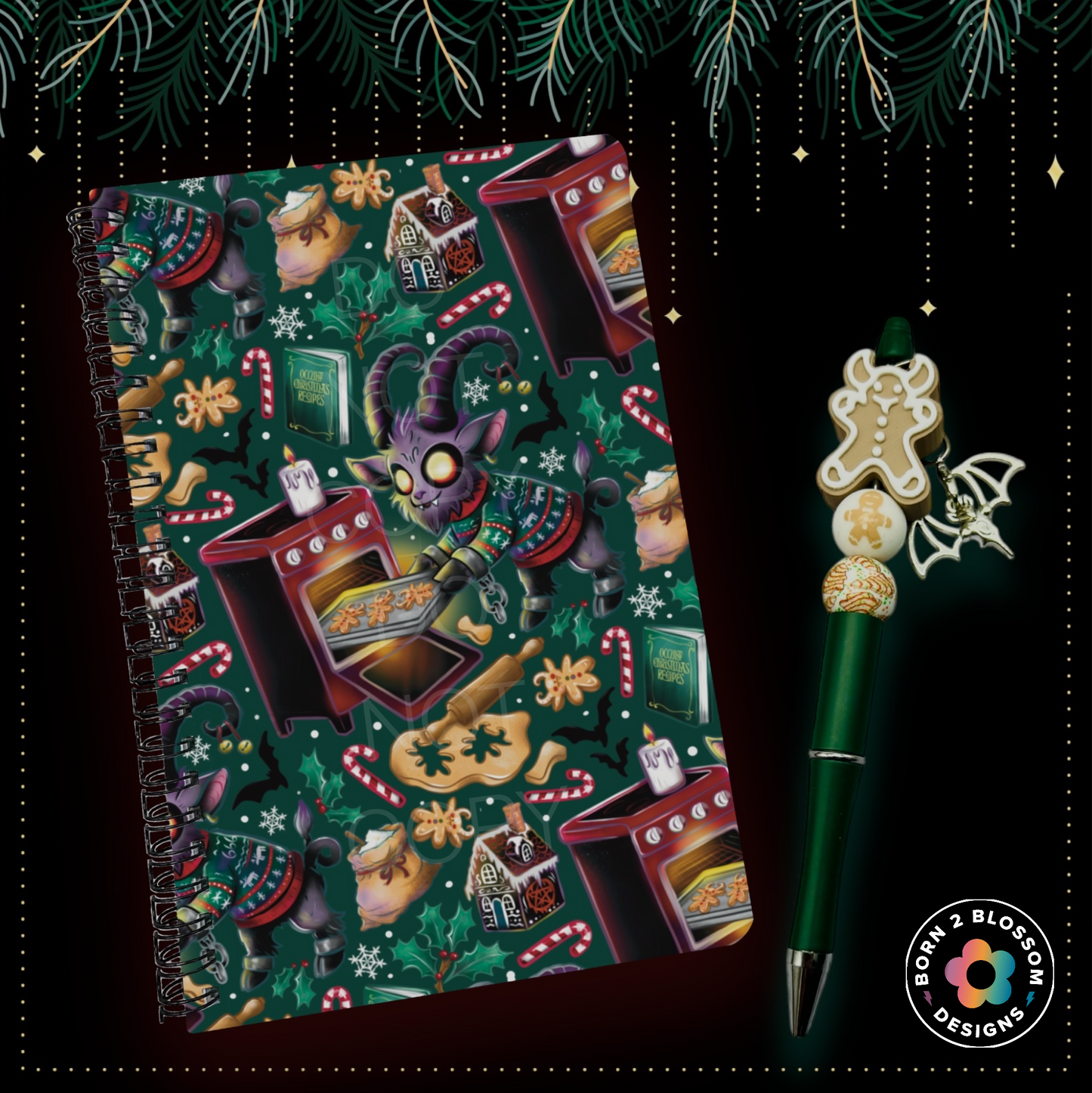 Baking Krampus Notebook & Pen Set