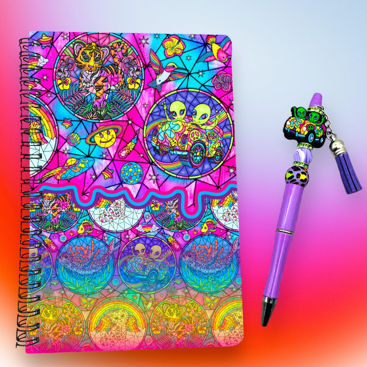 Lisa Frank Notebook & Pen Set