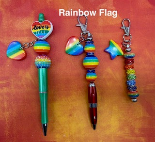PRIDE Flag colors in Pens & Keychains
