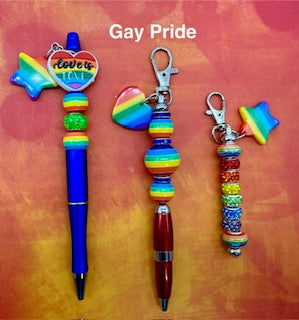 PRIDE Flag colors in Pens & Keychains