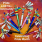 PRIDE Flag colors in Pens & Keychains