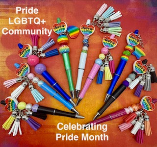 PRIDE Flag colors in Pens & Keychains
