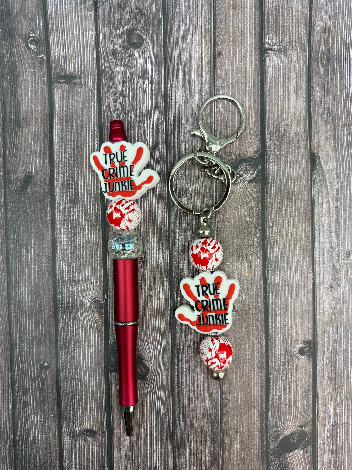 Whimsy and Wits Beaded Pen and Keychain Sets