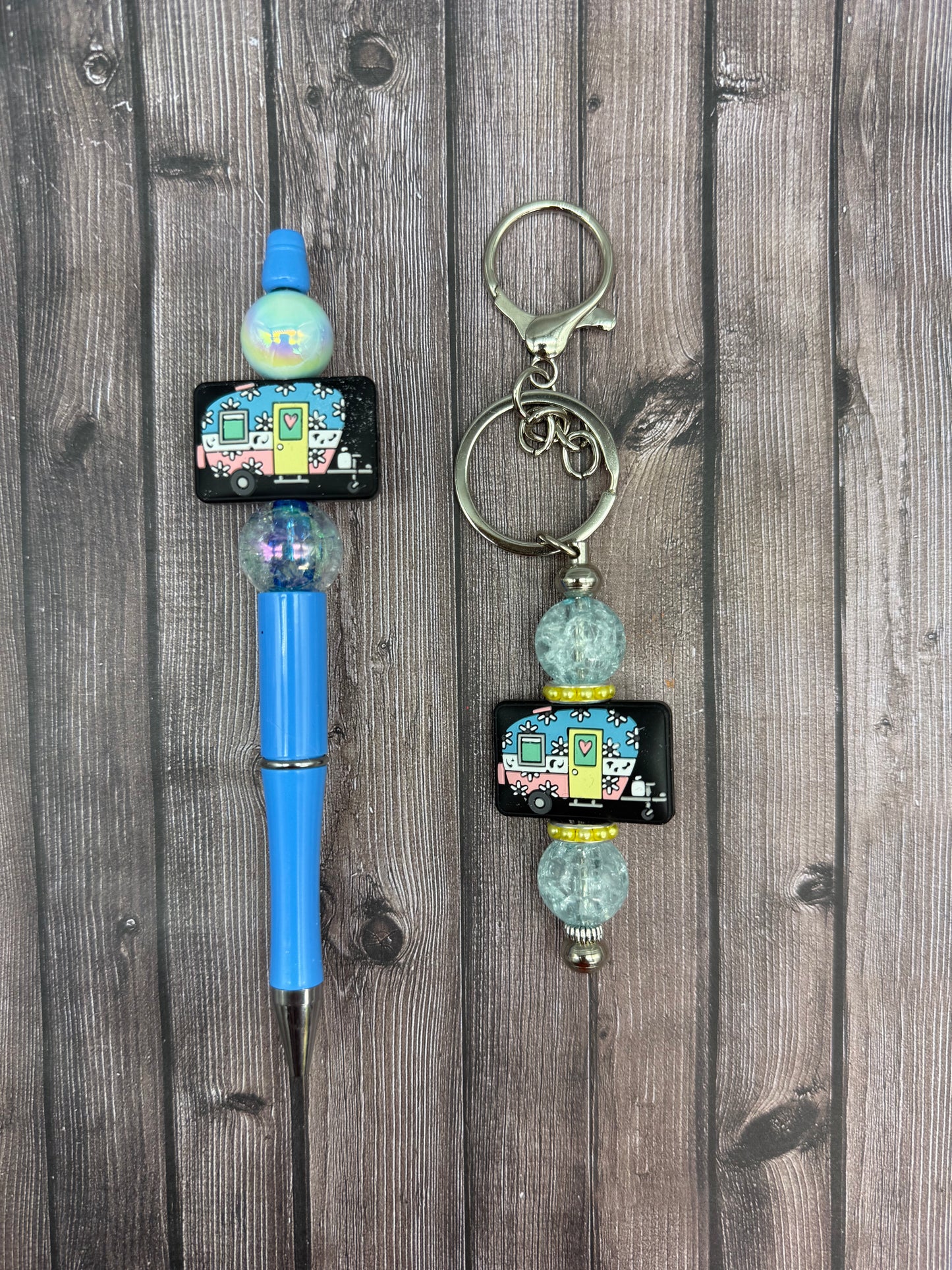Whimsy and Wits Beaded Pen and Keychain Sets