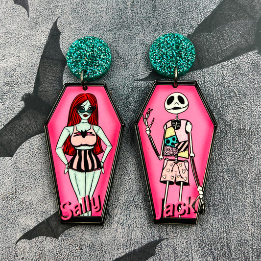 Jack & Sally Doll Dangles