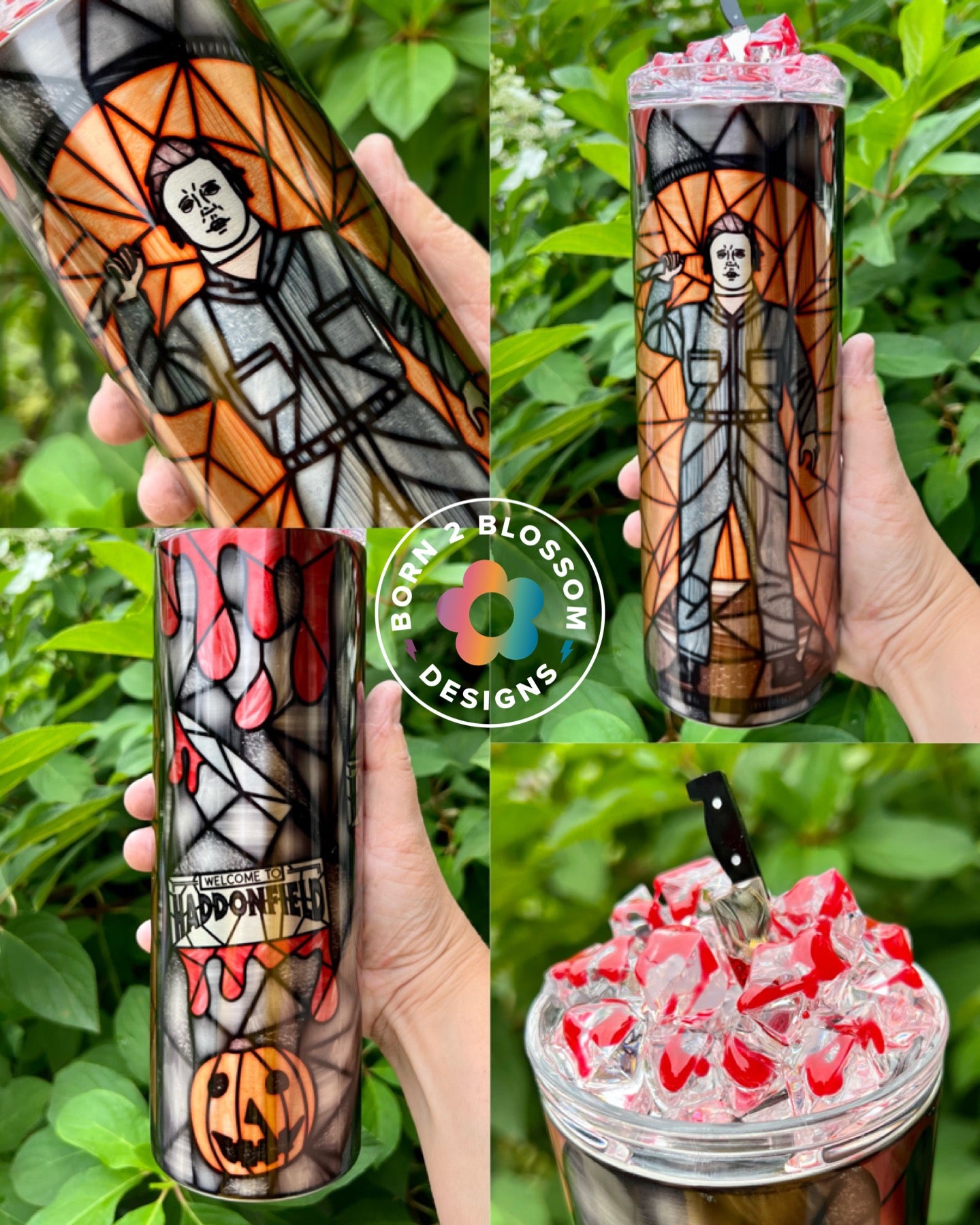 Horror Glass Single Character Tumbler