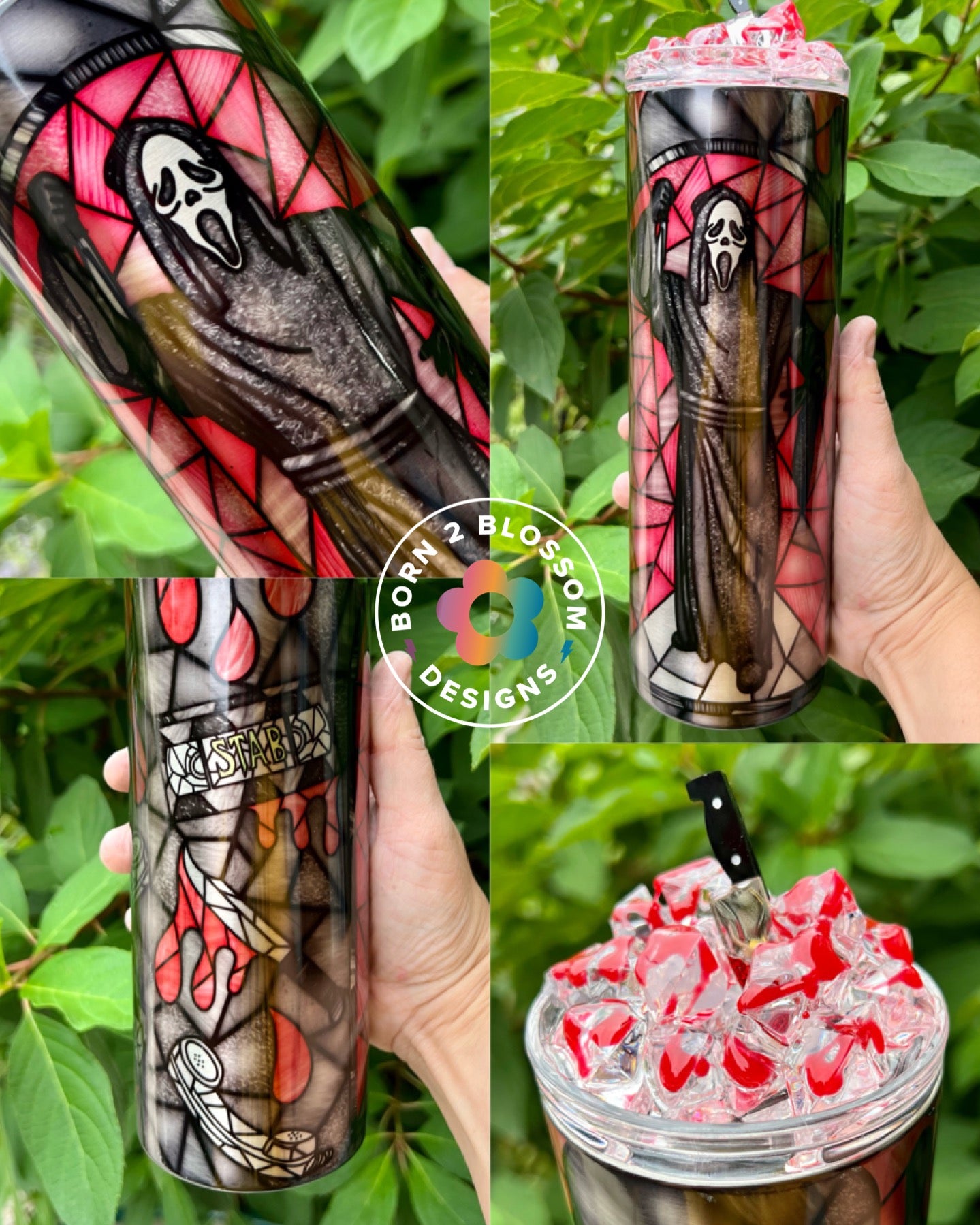 Horror Glass Single Character Tumbler