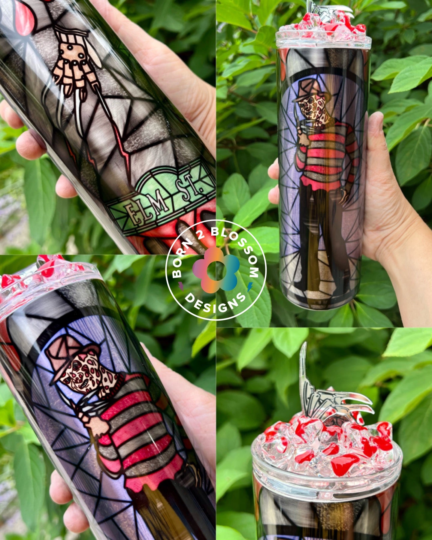 Horror Glass Single Character Tumbler