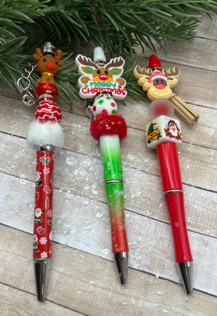 Christmas Cartoon Beaded Pens