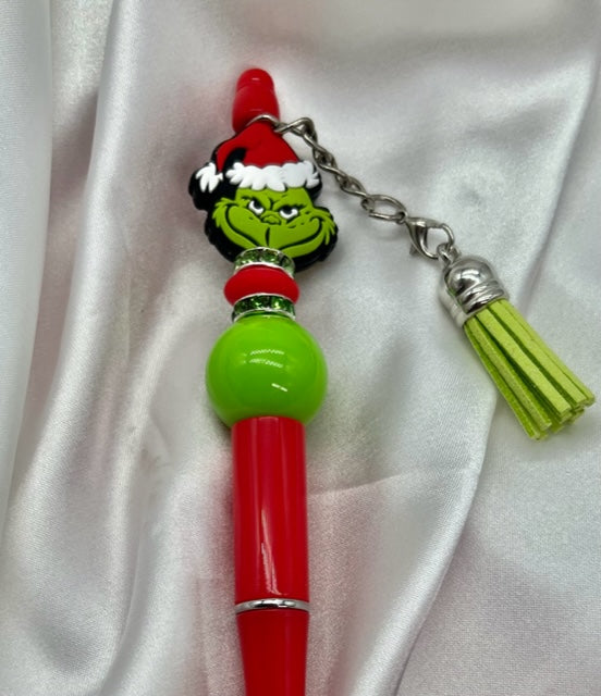 Christmas Cartoon Beaded Pens