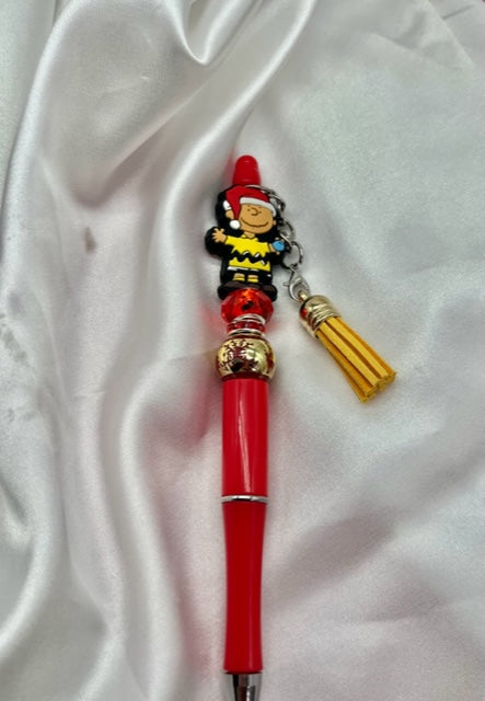 Christmas Cartoon Beaded Pens